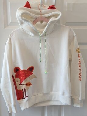 Le Petit Prince Cream Fox Hoodie